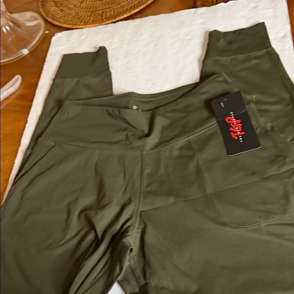 TGP the gym  people Dark Green Leggings